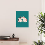 English Bulldog Kisses Poster Gallery Image 2