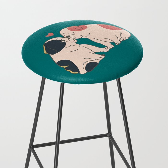 English Bulldog Kisses Stool Gallery Image 2
