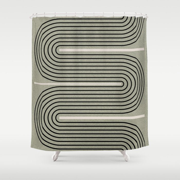 Modern Contemporary Balance No.2 Shower Curtain Gallery Image 1