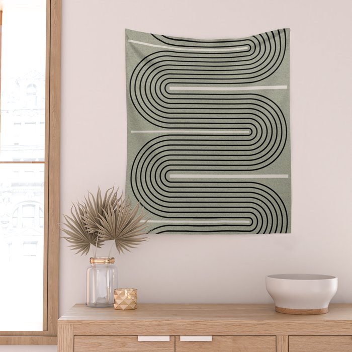 Modern Contemporary Balance No.2 Wall Tapestry Gallery Image 2