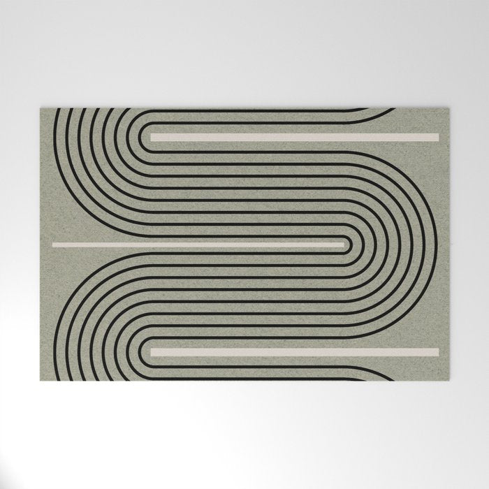 Modern Contemporary Balance No.2 Welcome Mat Gallery Image 1
