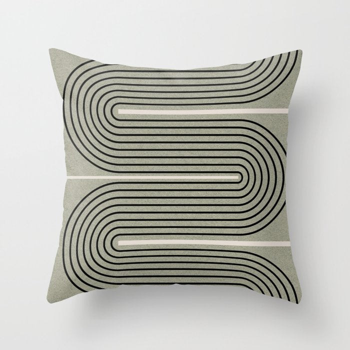 Modern Contemporary Balance No.2 Throw Pillow Gallery Image 1