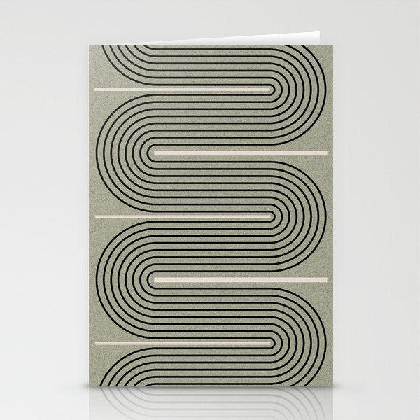 Modern Contemporary Balance No.2 Stationery Card Gallery Image 1