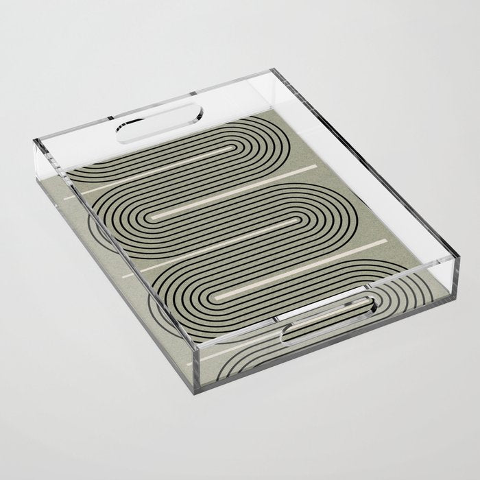 Modern Contemporary Balance No.2 Acrylic Tray Gallery Image 1