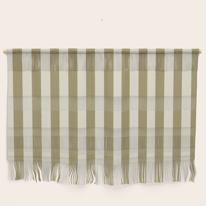 Olive Green Stripes Wall Hanging Gallery Image 1