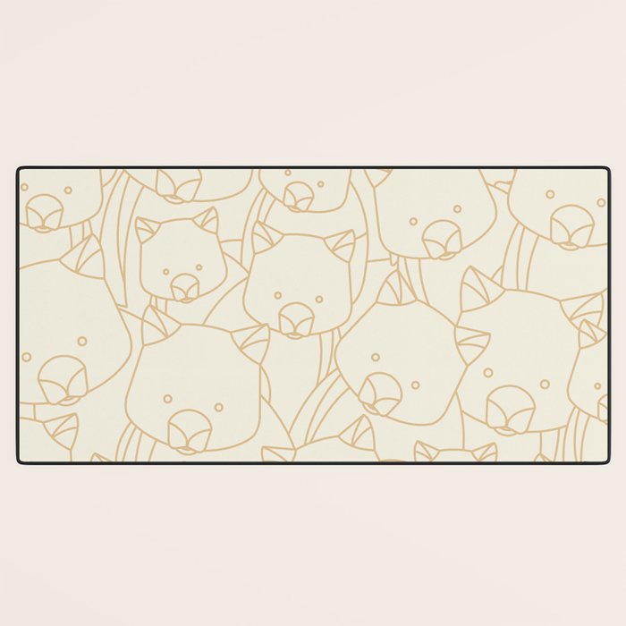 Minimalist Wombat Desk Mat Gallery Image 3