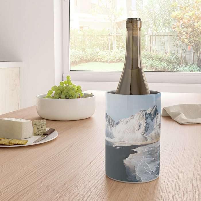 Iceland Mountain Beach - Landscape Photography Wine Chiller Gallery Image 4