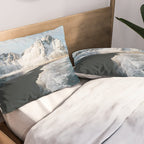 Iceland Mountain Beach - Landscape Photography Pillow Sham Gallery Image 2