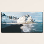 Iceland Mountain Beach - Landscape Photography Desk Mat Gallery Image 3