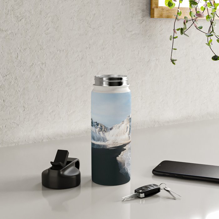 Iceland Mountain Beach - Landscape Photography Water Bottle Gallery Image 4