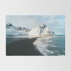 Iceland Mountain Beach - Landscape Photography Rug Gallery Image 2