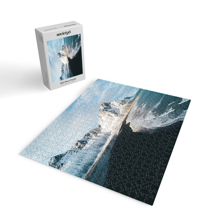 Iceland Mountain Beach - Landscape Photography Jigsaw Puzzle Gallery Image 2