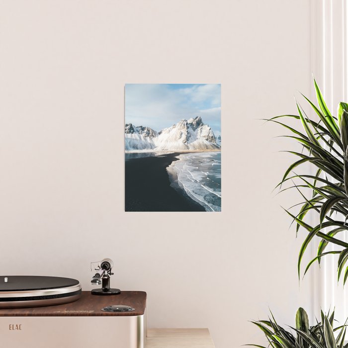 Iceland Mountain Beach - Landscape Photography Poster Gallery Image 2