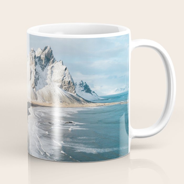 Iceland Mountain Beach - Landscape Photography Coffee Mug Gallery Image 1
