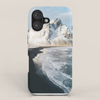 Iceland Mountain Beach - Landscape Photography iPhone Case Gallery Image 1