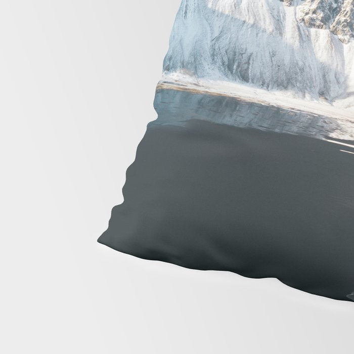 Iceland Mountain Beach - Landscape Photography Pillow Sham Gallery Image 4