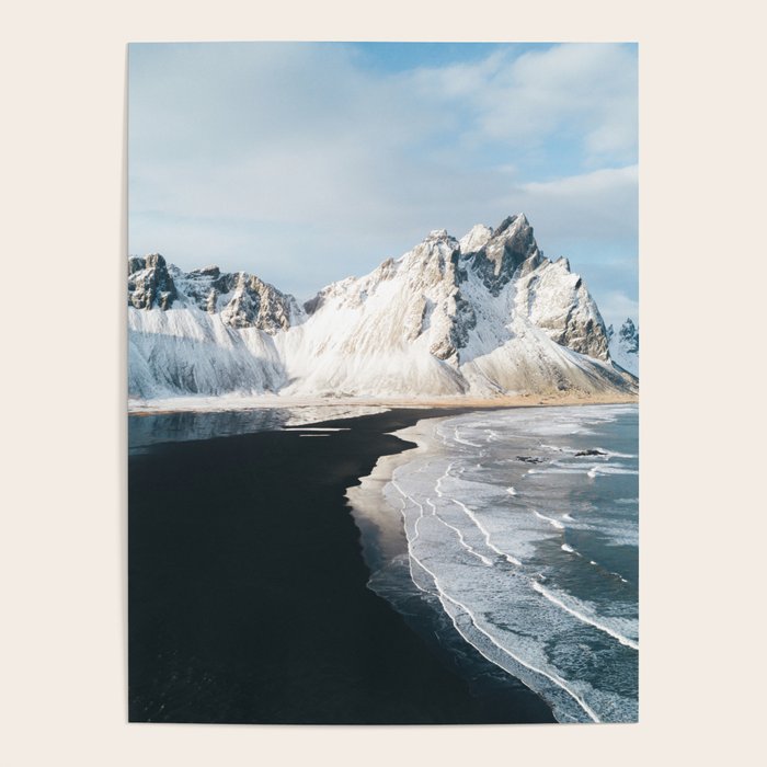 Iceland Mountain Beach - Landscape Photography Poster Gallery Image 4