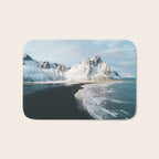 Iceland Mountain Beach - Landscape Photography Bath Mat Gallery Image 1