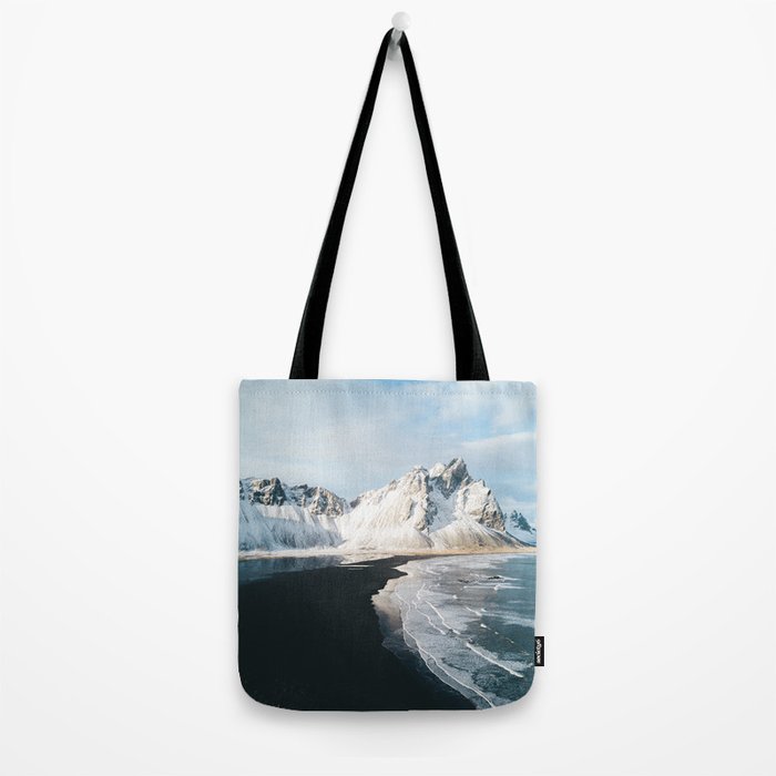 Iceland Mountain Beach - Landscape Photography Tote Bag Gallery Image 2