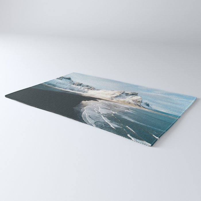 Iceland Mountain Beach - Landscape Photography Rug Gallery Image 3