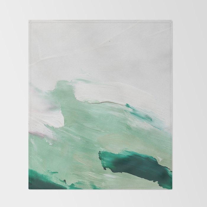 Abstract Oil Painting No. 44 Throw Blanket Gallery Image 2