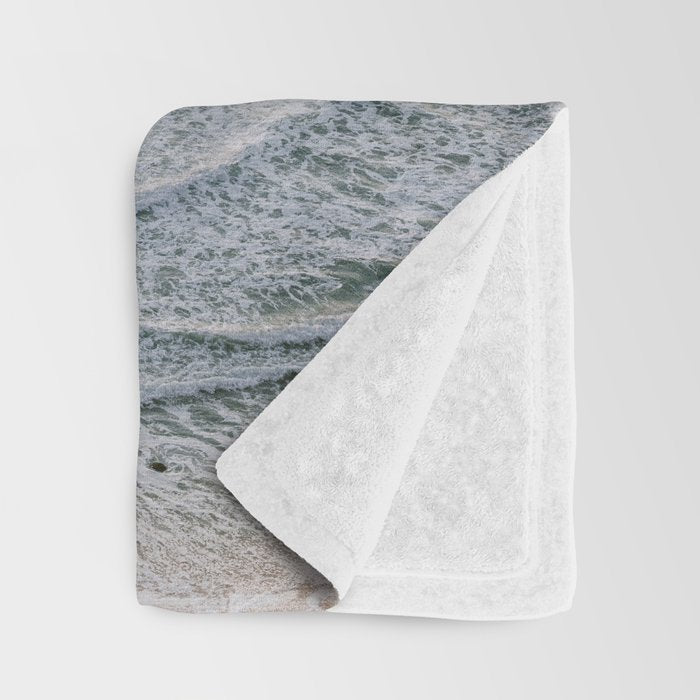 Endless ocean | Ericeira beach photography  Throw Blanket Gallery Image 3