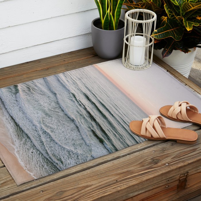 Endless ocean | Ericeira beach photography  Outdoor Rug Gallery Image 2