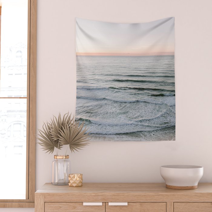 Endless ocean | Ericeira beach photography  Wall Tapestry Gallery Image 2