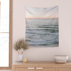 Endless ocean | Ericeira beach photography  Wall Tapestry Gallery Image 2