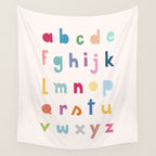 ABC alphabet art Wall Tapestry Gallery Image 4