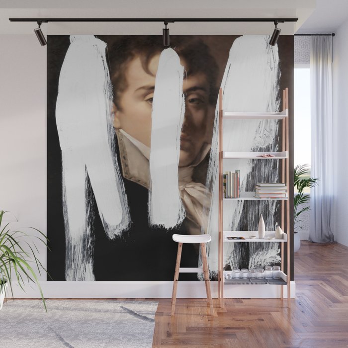 Brutalized Portrait of a Gentleman 2 Wall Mural Gallery Image 1