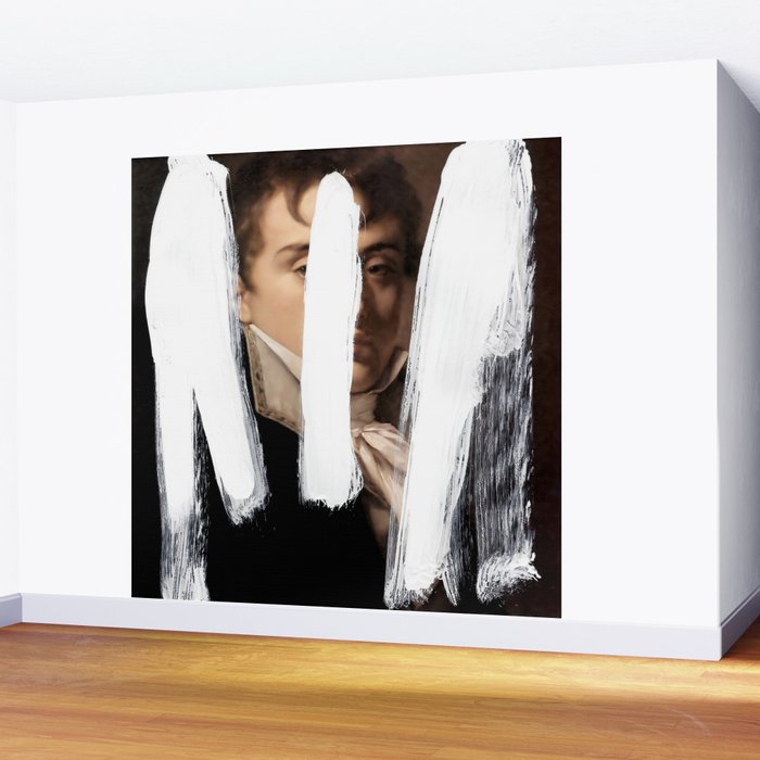 Brutalized Portrait of a Gentleman 2 Wall Mural Gallery Image 2