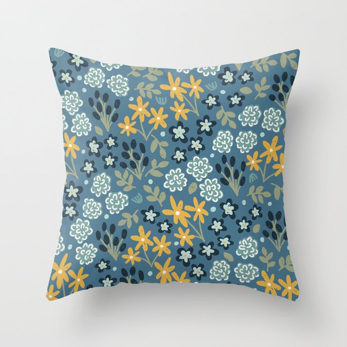 Chasing Wild Flowers Throw Pillow Gallery Image 6