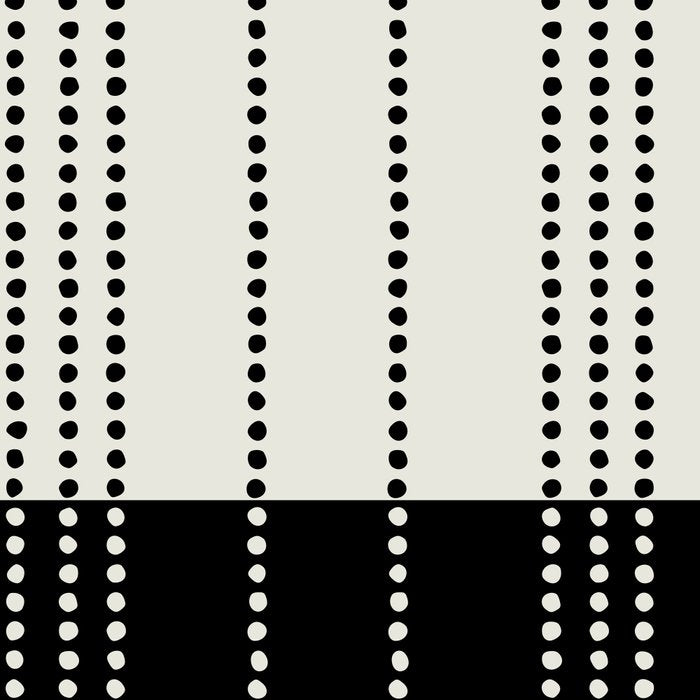 Ethnic Spotted Stripes, Ivory and Black Coffee Mug Gallery Image 2
