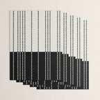 Ethnic Spotted Stripes, Ivory and Black Wrapping Paper Gallery Image 3