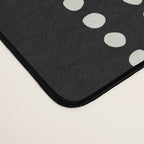 Ethnic Spotted Stripes, Ivory and Black Desk Mat Gallery Image 4