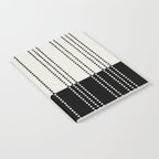 Ethnic Spotted Stripes, Ivory and Black Notebook Gallery Image 2