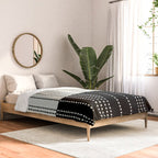 Ethnic Spotted Stripes, Ivory and Black Comforter Gallery Image 2