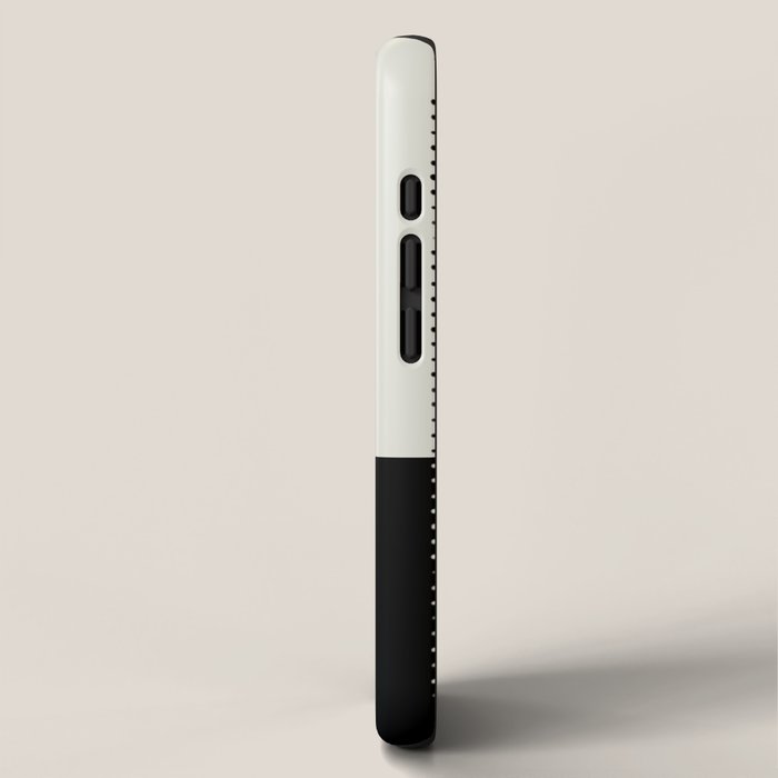 Ethnic Spotted Stripes, Ivory and Black iPhone Case Gallery Image 2