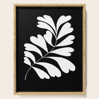 Love Palm Branch In Black  Serving Tray Gallery Image 1