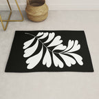 Love Palm Branch In Black  Rug Gallery Image 1