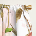 Vintage & Shabby Chic - Pink Sepia Summer Flowers Window Curtain Gallery Image 2