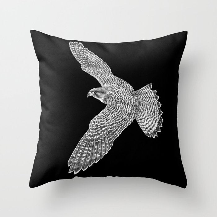 Peregrine Falcon Throw Pillow Gallery Image 6