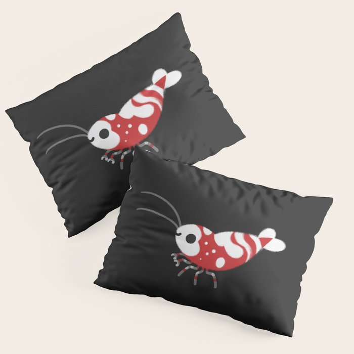 Red and blue shrimp Pillow Sham Gallery Image 3