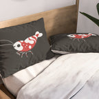 Red and blue shrimp Pillow Sham Gallery Image 2
