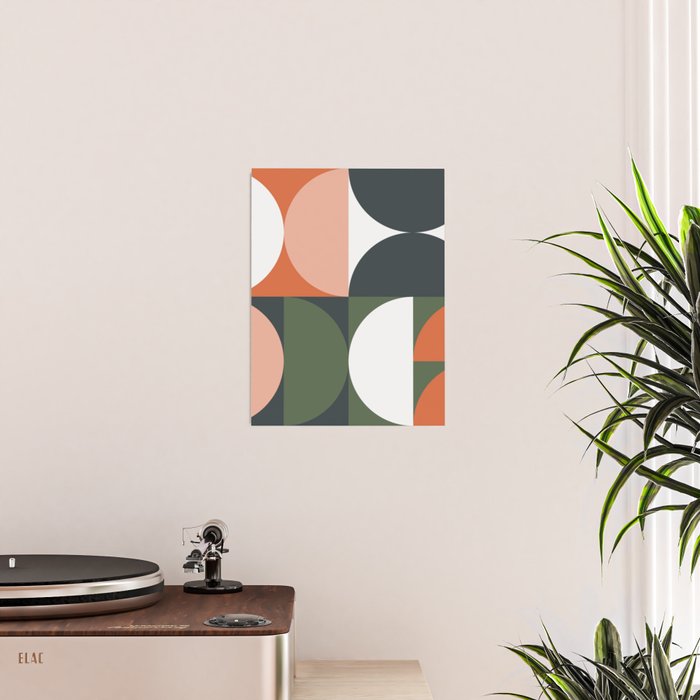 Mid Century Geometric 15 Poster Gallery Image 2