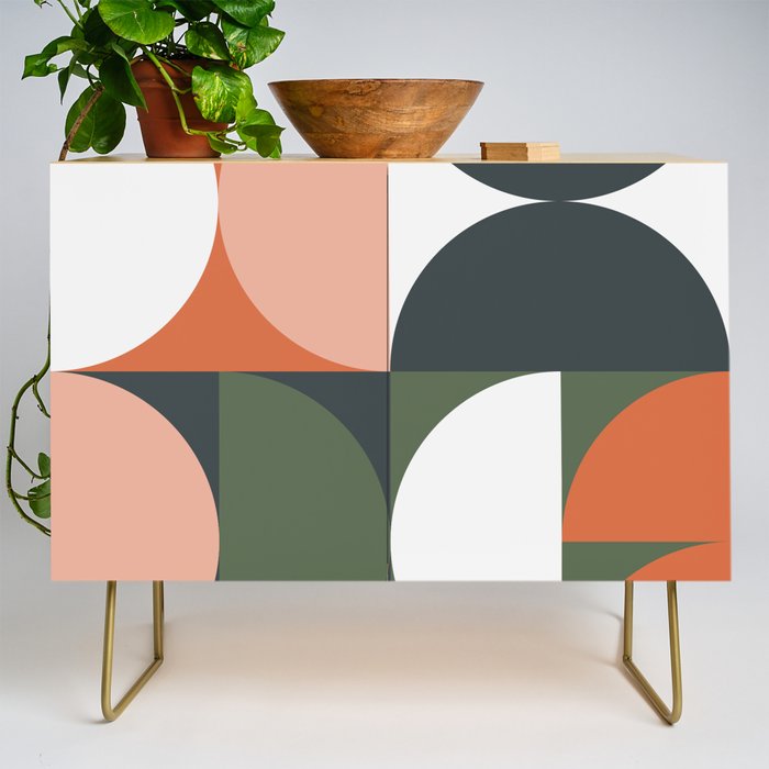 Mid Century Geometric 15 Credenza Gallery Image 1