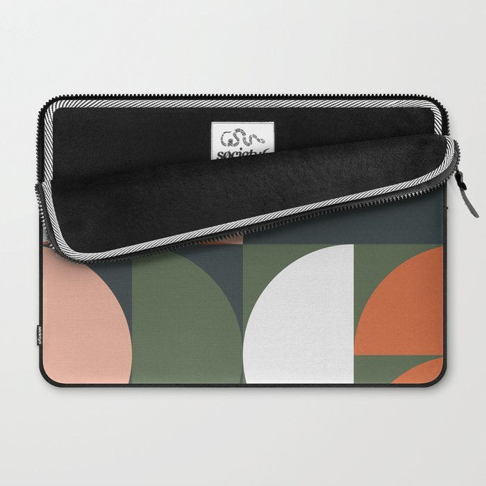 Mid Century Geometric 15 Laptop Sleeve Gallery Image 2