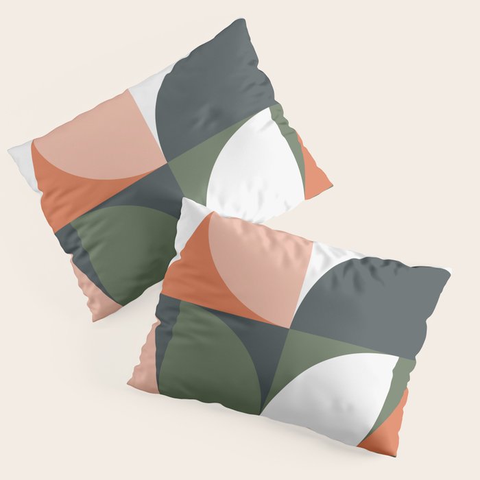 Mid Century Geometric 15 Pillow Sham Gallery Image 1