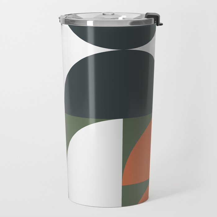 Mid Century Geometric 15 Travel Mug Gallery Image 2